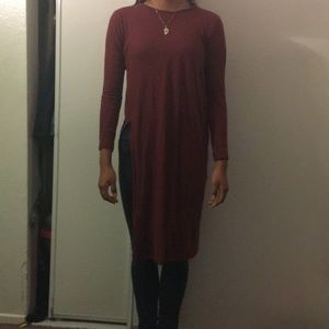 Zara burgundy tunic